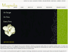 Tablet Screenshot of magnoliapress.net